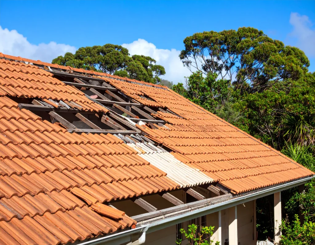 Terracotta roof tiles installed on Australian home