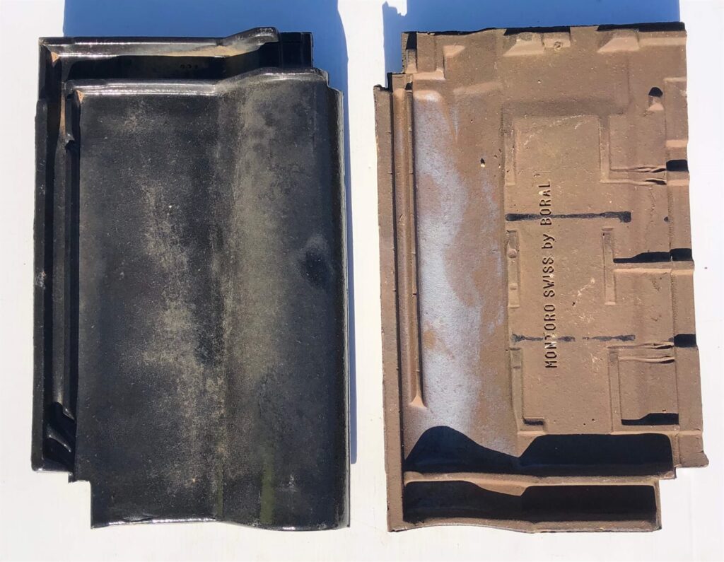 Recycled Boral Montoro Swiss terracotta roof tiles from Wyee