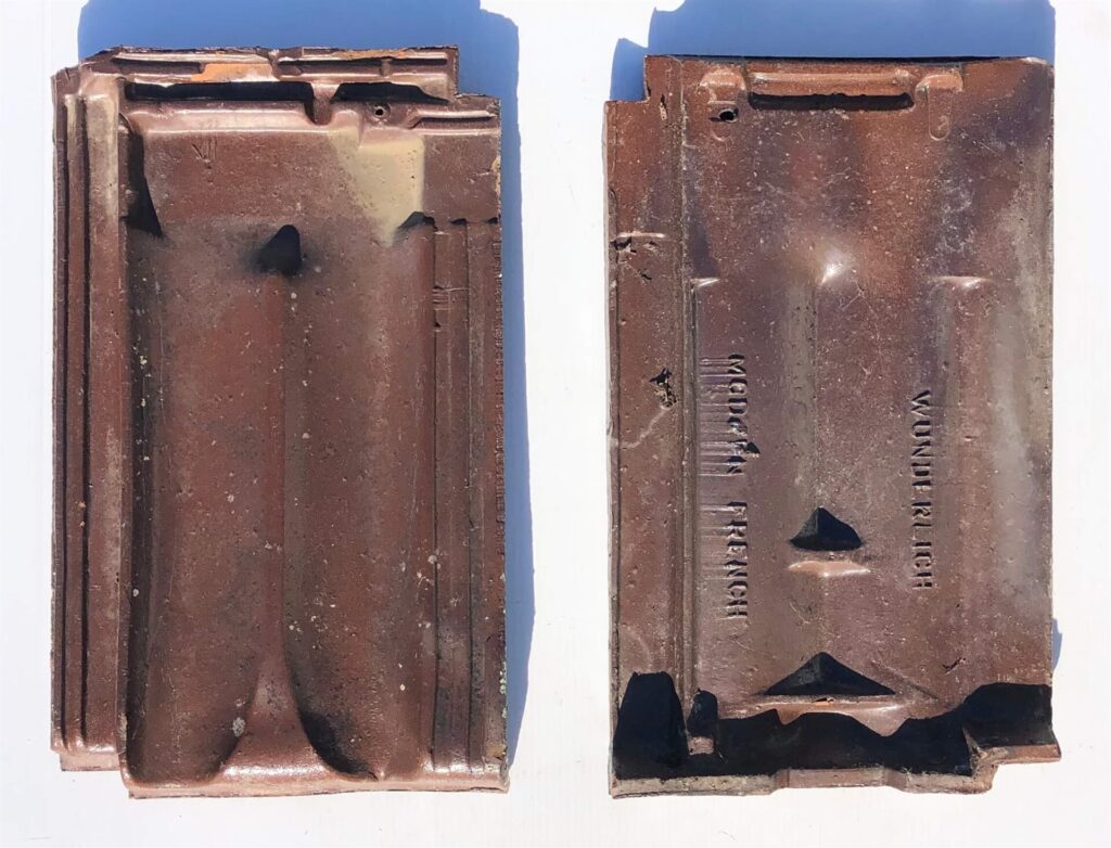 Second-hand Monier Wunderlich Modern French terracotta roof tiles