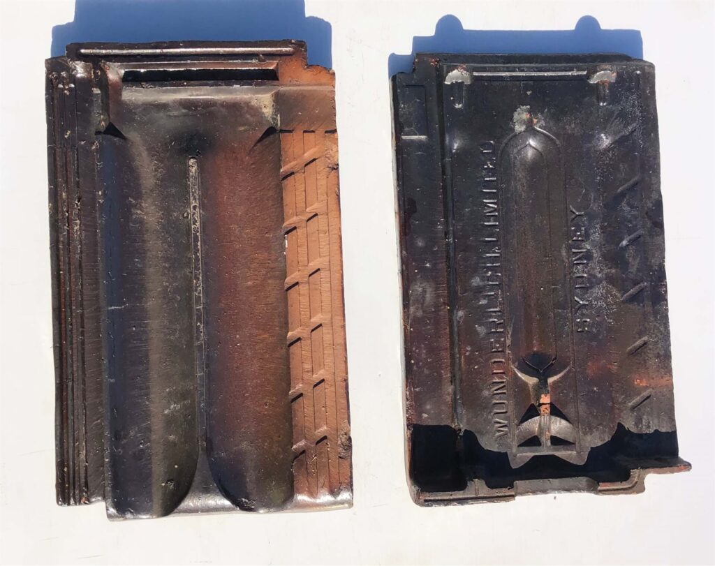 Monier Wunderlich Sydney pattern terracotta roof tiles second-hand